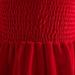 B91xZ Winter Toddler Girl Clothes Long Sleeve Solid Color Ruffles Dress Dance Party Dresses Clothes (Red 2-3 Years)