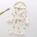 eczipvz Baby Girl Clothes Toddler Baby Boys Girls Cartoon Bathrobes Flannel Night-Robe Sleepwear Little Girls Jacket (White 18-24 Years)