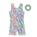 Baby Girls Clothing Sets Summer Kids Toddler Baby Girls Print Spring Summer Sleeveless Romper Dance Performance Jumpsuit Exercise Clothes Purple Polka Dot For Kids Girls 7 8 Cute