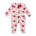 Mud Pie Baby Girls Fall Poinsettia One-Piece / Romper-6-9 Months