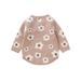 EHQJNJ Baby Girl Outfits 0-3 Months Baby Girl Boy Crewneck Sweatshirt Oversized Sweater Romper Fall Winter Clothes Pink Pattern For Kids Girls 7 8