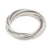 Radiant Hoop,'Modern Minimalist Polished Sterling Silver Band Ring'