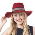 Munay in Crimson,'Peruvian Alpaca and Wool Blend Felt Hat in Crimson'