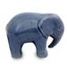 Celadon ceramic figurine, 'Sapphire Elephant'