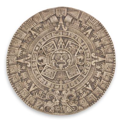 'Aztec Sunstone' - Mexico Collectible Archaeological Ceramic Calendar