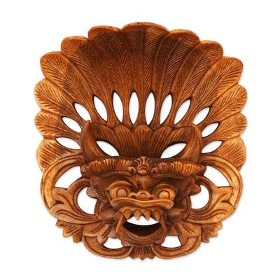 Wood mask, 'Balinese Protector'