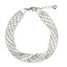 Braided Lace,'Sterling Silver Five-Strand Braid Bracelet'