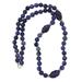 Dream in Blue,'Handmade Sodalite Beaded Necklace with Sterling Silver Clasp'