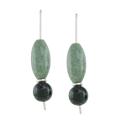 Natural Combination,'Natural Jade Drop Earrings Crafted in Guatemala'