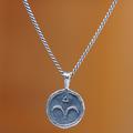 Aries Charm,'Sterling Silver Necklace with Aries Zodiac Sign Pendant'