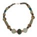 Good Earth,'Recycled Glass Beaded Necklace Crafted in Ghana'