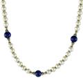 Blue and White,'Lapis Lazuli and Cultured Pearl Necklace'