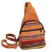 Andean Walk,'Brown Leather Shoulder Bag with Alpaca Blend Accents'