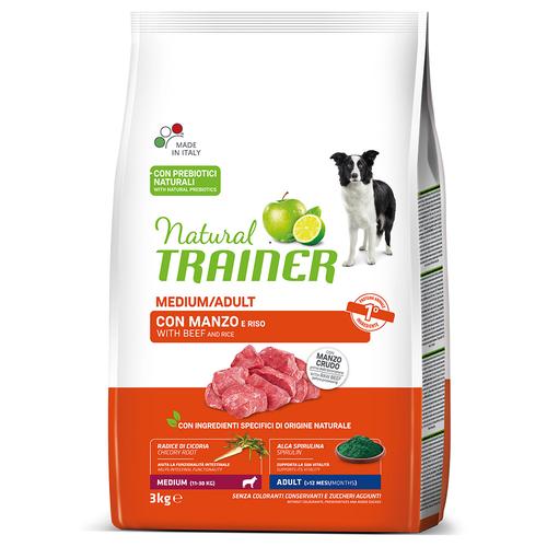 3kg Trainer Natural Medium, Rind, Reis, Ginseng Nova Foods Hundefutter trocken