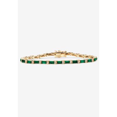 Women's Birthstone Gold-Plated Tennis Bracelet by PalmBeach Jewelry in May