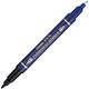 Pentel - N50S Permanent Marker Fine Point Blue Pack of 12