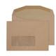 Blake - Puely Eveyday Maile Envelope C6 Gummed Window 80gsm Manilla (Pack 10 - Brown