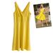 J. Crew Dresses | J. Crew Yellow Double V Neck Wedding Bridesmaid Summer Dress Size 16 | Color: Yellow | Size: 16