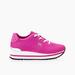 Michael Kors Shoes | Michael Kors Women's Monique Knit Trainer Laceup Retro Running Sneakers Size 6 | Color: Pink/White | Size: 6