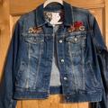 Lularoe Jackets & Coats | Lularoe Denim Jacket | Color: Red | Size: L