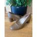 Madewell Shoes | Madewell The Reid Pump Leather Block Heel Slip On Women Toffee Brown 6(Taco500 | Color: Brown | Size: 6