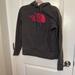 The North Face Tops | North Face Women’s Sweatshirt Hoodie Grey Medium | Color: Gray/Red | Size: M