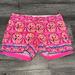 Lilly Pulitzer Shorts | Lilly Pulitzer 5” Callahan Shorts Pink Fusion Rock House Engineered Print | Color: Blue/Pink | Size: 4