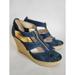 Michael Kors Shoes | Michael Kors Womens Berkley Sandal Size 9 Wedge Platfrom Espadrille Blue Denim | Color: Blue | Size: 9