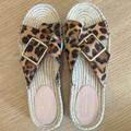 J. Crew Shoes | J.Crew Espradille Sandals | Color: Black/Tan | Size: 9.5