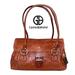 Giani Bernini Bags | Giani Bernini Rich Brown Leather Satchel Tote Handbag Shoulder Purse | Color: Brown/Silver | Size: Os