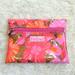 Lilly Pulitzer Bags | Lilly Pulitzer Clear Floral Pouch Mini Zip Clutch | Color: Orange/Pink | Size: Os