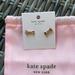 Kate Spade Jewelry | Kate Spade Double Bow Gold Tone Stud Earrings Nwt | Color: Gold | Size: Os