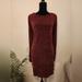 Lularoe Dresses | Lularoe Lauren Solid Dark Red Sweaterdress Knit Cable Knitarms Size 2xl | Color: Red | Size: Xl