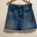 Madewell Skirts | Madewell 28 Mccarren Raw Hem Denim Skirt | Color: Blue | Size: 29