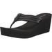 Nine West Shoes | Nine West Platform Flip Flop Sandals In Black | Color: Black | Size: Various