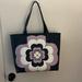 Kate Spade Bags | Kate Spade Reiley Large Tote Navy With Flower | Color: Blue/Purple | Size: Os