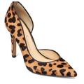 Jessica Simpson Shoes | Jessica Simpson Fur Leopard Print Stiletto Heels 7.5 | Color: Brown | Size: 7.5