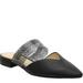 Jessica Simpson Shoes | Jessica Simpson Black Vegan Leather Lujane Mules Slides | Color: Black | Size: 8