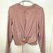 Lululemon Athletica Tops | Lululemon Twist Long Sleeve Top | Color: Pink | Size: 6