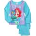 Disney Pajamas | Girls Ariel Long Sleeve Top And Pants Sleep Set, 2-Piece, Sz 24 Months New | Color: Blue | Size: 24mb