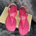 Michael Kors Shoes | Michael Kors Jilly Flat Sandals | Color: Red | Size: 9