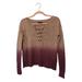 American Eagle Outfitters Sweaters | American Eagle Outfitters Criss Cross Neck Two Tone Ombre Sweater Sz Xs | Color: Gray | Size: Xs