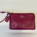 Coach Bags | Firm$ Like New Coach Fuchsia Pink Genuine Leather Wristlet Free Lg Coach Dustbag | Color: Pink | Size: Os
