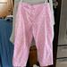 Lilly Pulitzer Pants & Jumpsuits | Lilly Pulitzer Purple W/ Flower Women Pants Cotton Colorful Fun Size 10 | Color: Pink/Purple | Size: 10