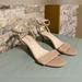 Nine West Shoes | Nine West Heeled Sandals With Ankle Strap | Color: Cream/Tan | Size: 6.5