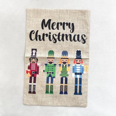 Anthropologie Holiday | Colorful Christmas Nutcracker Garden Flag | Color: Red/Tan | Size: Os