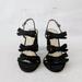 J. Crew Shoes | J.Crew Collection Black Strappy Suede Bow Ankle Strap Sandals Womens Sz 7 | Color: Black | Size: 7