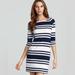 Lilly Pulitzer Dresses | Lilly Pulitzer Cassie Dress In Navy Blue/ White Striped 3/4 Sleeves Size M | Color: Blue/White | Size: M