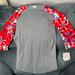 Lularoe Tops | Lularoe Randy Independence Day Randy Baseball Tee Nwt 96% Polyester, 4% Spandex | Color: Gray/Red | Size: Xs