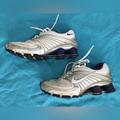 Nike Shoes | Nike Shox, White W Navy Accents, 7.5, Great Running Shoes, I Used Them For Work. | Color: Blue/White | Size: 7.5